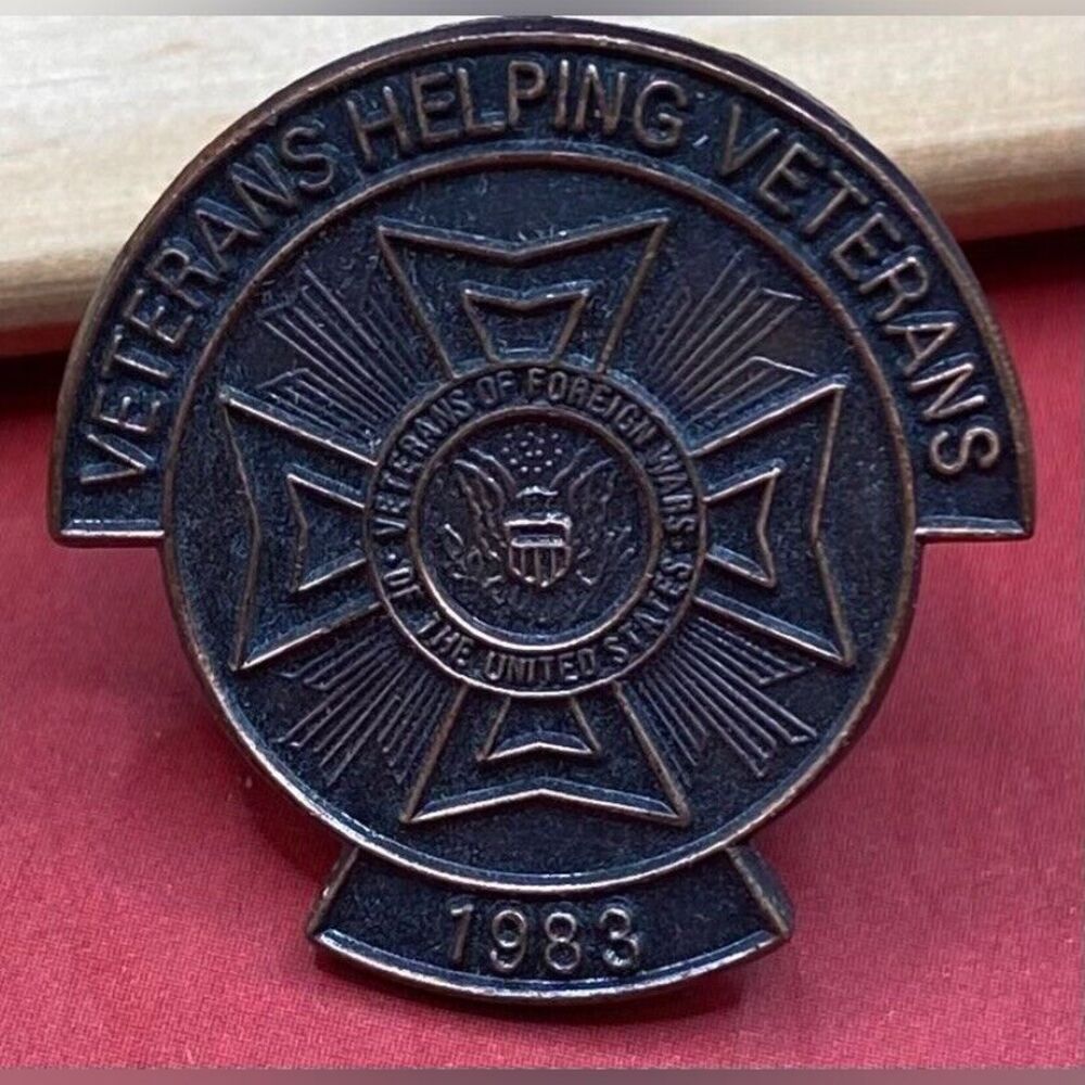 Veterans Helping Veterans 1983 Lapel Pin Vintage